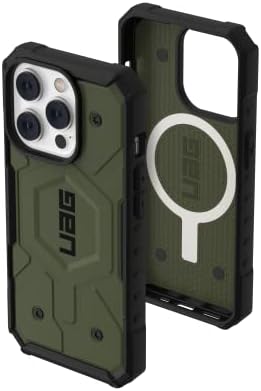Калъф URBAN ARMOR GEAR UAG за iPhone 14 Pro 6,1 Pathfinder Olive - Съвместим с защитен калъф MagSafe и защитен екран от закалено