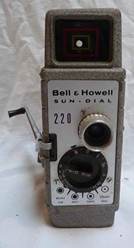 200-миллиметровая кинокамера Bell & Howell 1950-те години със слънчеви циферблат