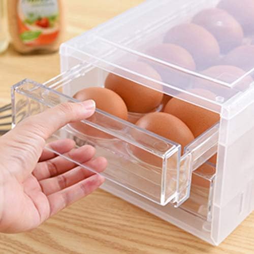 DBYLXMN Силиконови Хранителни Тайна 24 Решетчатая Пластмасова Кутия За Съхранение на Домашен Хладилник с Кухненски Многослоен