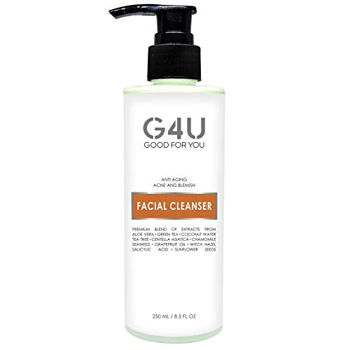 G4U Средство за измиване на лицето и се измива за жени и мъже. За мазна, Суха, Чувствителна, нормална, Комбинирана, Всички