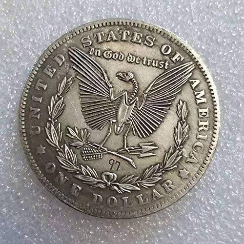 Антични Лутане Монета Ръчно изработени От Месинг, сребърно покритие Сребърен Долар Монета 779