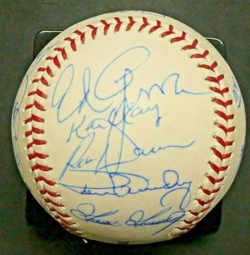 1978 Янкис Подписаха Бейзболни 20 Автографи Госсейдж Джаксън Пълно Писмо JSA - Бейзболни топки С автографи