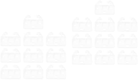 DOITOOL Бели Чекмеджета Пластмасов Водач за чекмеджета 40шт Бяла Употреба За чекмеджета Резервни Части за Мебели Централно Определяне