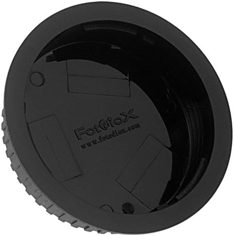 Задната капачка на обектива Fotodiox Designer (Черна), която е Съвместима с обективи на Canon EOS EF и EF-S