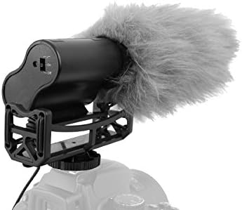 Микрофон-пушка (стерео) с Предното стъкло и щепсел за Мъртвите котки за Canon EOS M3