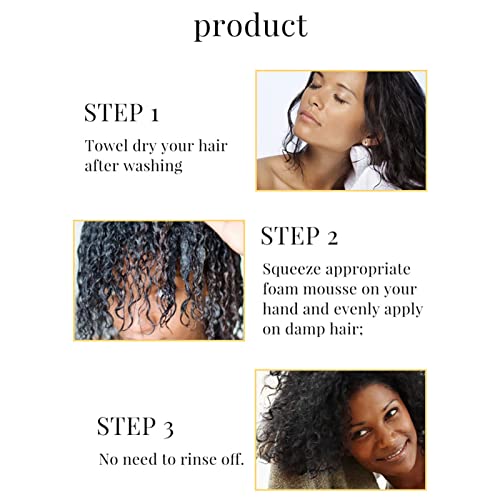 Спрей за Къдрава коса, Мус-климатик Curl Defining Освежаващо Подхранващ Хидратиращ за подобряване на стил 50 мл