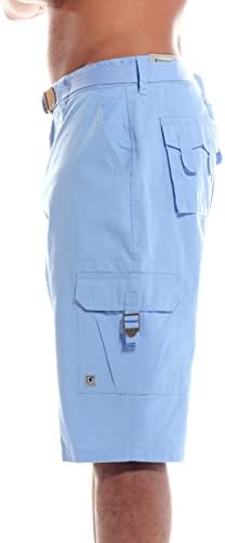 Мъжки къси панталони-карго Relax Fit от СТЕЙСИ АДАМС, Памук, дължина по вътрешния шев 12 инча