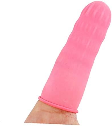 X-DREE 503Pcs Finger Протектор Anti Static R-u-bber L-a-tex Finger Cots dispоsаЬle Pink(Цв rosa eliminabile delle culle del galina
