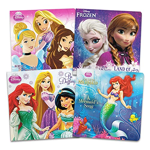 Супер набор от настолни книги Disney Princess ~ 7 опаковки книги на принцесите на Дисни и Frozen за деца