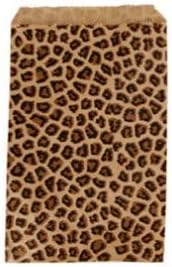Дисплей 888 - 200 бр. Подарък от опаковки от хартия с размер 4 x 6 инча леопардового нюанси за пазаруване, Распродажные чанти-тоут