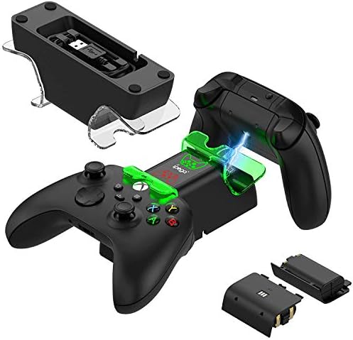 Акумулаторна батерия, контролер, акумулаторна за Xbox серия S/ X, док-станция за зареждане на двама ръководители LETPLY за Xbox