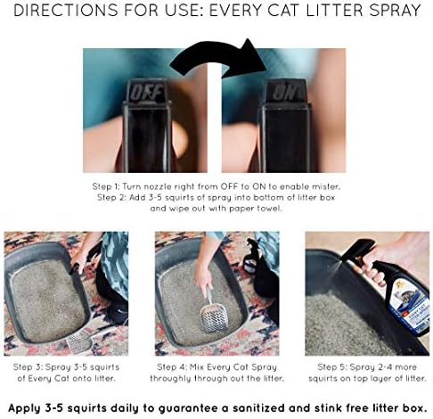 Спрей за премахване на миризмата на всеки котешки тоалетни без мирис (2 опаковки) - Намалете броя сменяеми кутии за боклук