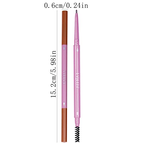 Тънък молив за вежди с две глави 1,5 мм, Не оставляющий следи от Молив За вежди, Не кровоточащий, който предпазва от изпотяване