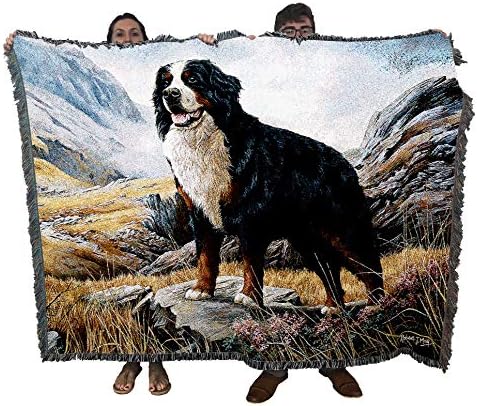 Одеало за берн планинари Pure Country Weavers от Робърт Мэя - Подарък за любители на кучета - Гобеленовый каре, Изтъкан от
