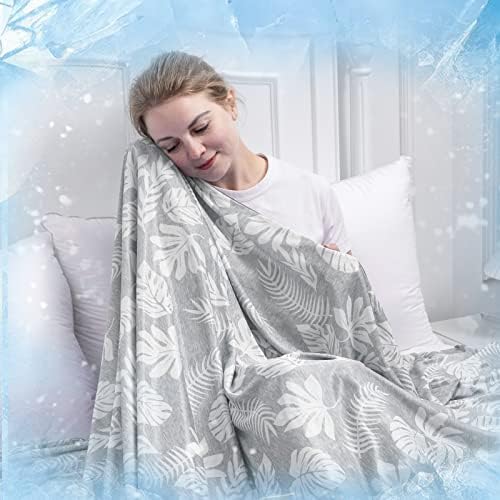 Охлаждащо одеяло VK Living за горещите спящи, Q-Max 0,45 Arc-Успокой се Охлаждащо Волоконное Охлаждащо покривка за нощно изпотяване,
