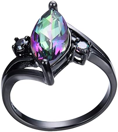 Пръстен със сняг дракон, циркон, ретро-цветно бижу пръстен, вечно годежен пръстен, стръмни пръстени за мъже