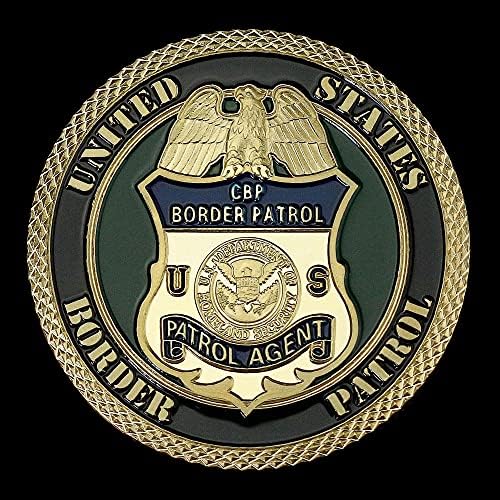 BBYHXOCZWC CBP Спомен от Граничен патрул на Министерството на вътрешната сигурност на САЩ Колекционерско Изкуство Възпоменателна