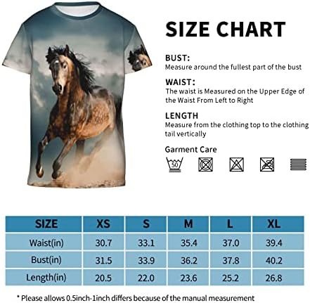 Младежка тениска Rocale Cool Horse с къс ръкав за конна езда, Удобна Тениска за Момчета