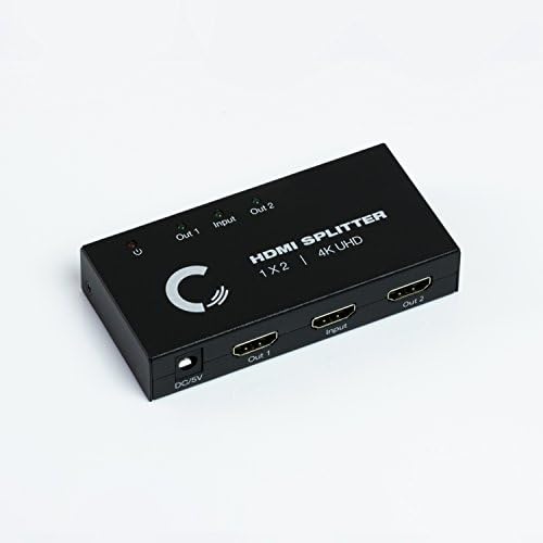 Expert Connect | Сплитер HDMI 1x4 дървен материал | 4 порта | 1 вход-4 изхода | 4K Ultra HD / 2K | Full HD / 3D | 1080P | HDMI 1.4 | HDTV
