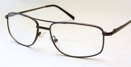 Бифокални очила Magnivision 1.25 (+ БОНУС) Традиционните Прозрачни очила за четене с кутия пролетта панти - + + 1 БЕЗПЛАТНА КЪРПА ЗА ПОЧИСТВАНЕ
