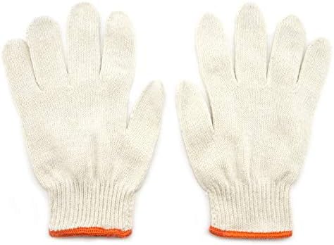 Памучни са много дебели универсални ръкавици с увлажняющей подплата, бели меки ръкавици - дебелина 500 г - Опаковка от 2 двойки