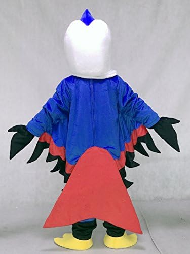 rushopn Сладки Сини и червени Костюми Талисман Thunderbird за възрастни, спешно талисман костюм