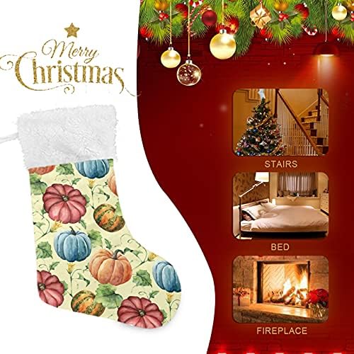 Коледни Чорапи ALAZA, Акварел Тиква, Класически Персонализирани Големи Чорапи, Бижута за Семейни Тържества, декорация за Партита, 1