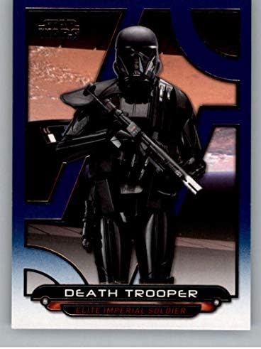 2018 Topps Star Wars Galactic Files Синьо RO-12 Death Trooper Официалната Неспортивная Търговска картичка в NM или по-добро състояние