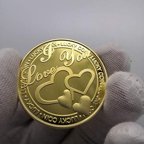 2019 Любовта под формата На Сърце, Златни Възпоменателни Монети, Колекционерски Монети С Релефни, Щастлива Монета във Формата