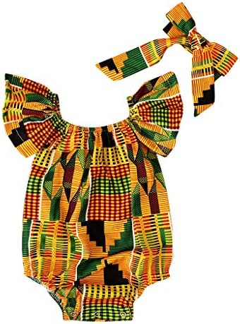WOCACHI За Малки Момичета, Плъзгачи с открити рамене в африканския стил и принтом, Превръзка от неопрен За косата, Тялото, Дрехите 2023,