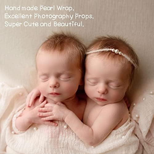 M & G House Обвивка за Снимане на новороденото | Ръчно изработени, с Перлата Интериор, Обвивка, Одеало за Подпори за Фотосесия