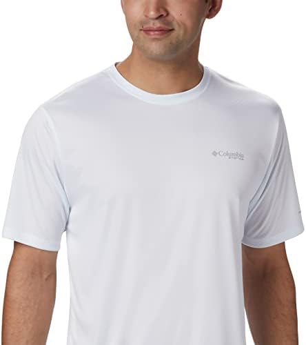 Мъжка риза с къс ръкав Columbia PFG Zero Rules, Бяла, XX-Large