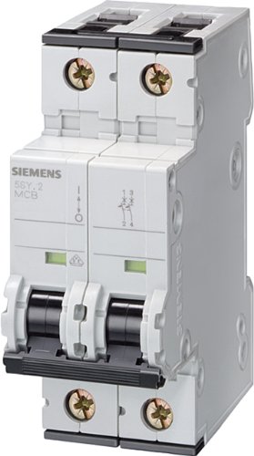 Допълнителен протектор Siemens 5SY42327, Номинална на UL 1077, 2 щифта ключа, Максимална мощност 32 Ампер, Характеристика на изключване C,