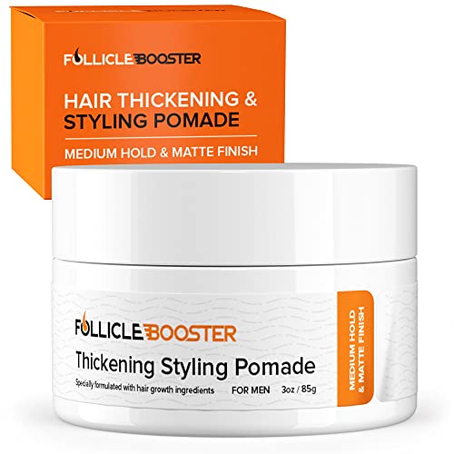 Уплотняющая червило за стайлинг на коса - Средна фиксация за мъже - Съставки за растежа на косата, Биотин, Пальметта, кофеин, зелен чай,