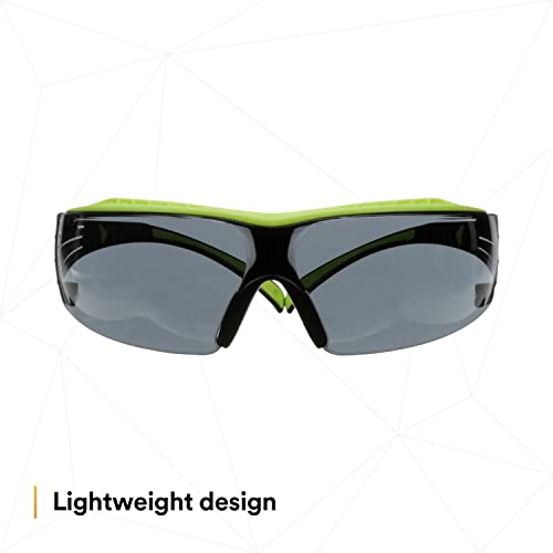 Защитни очила 3M SecureFit серия 400 SF402XAF-GRN, Зелени/Черни, сиви фарове за Мъгла / които Предпазват от надраскване Лещи