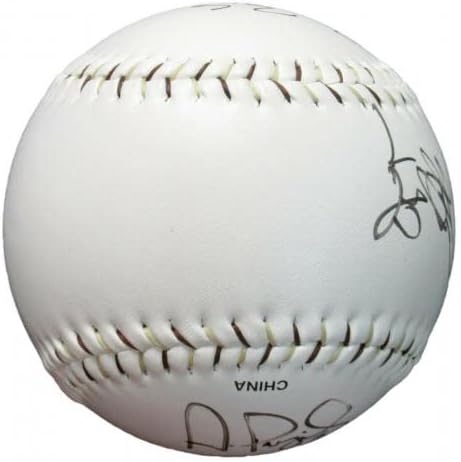2004 All Star Подписаха Извънгабаритни и Бейзболни облигации Pujols Том Пиаца Гереро JSA - Бейзболни топки с Автографи