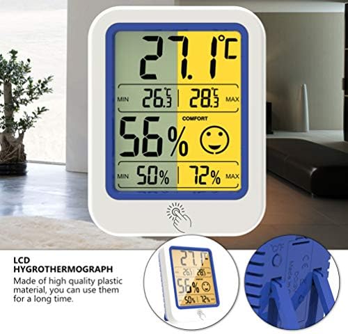 Hemoton Сензор за температурата на външния въздух, Мини-Влагомер Мини LCD Дигитален Влагомер Монитор влажност на Стайна температура В