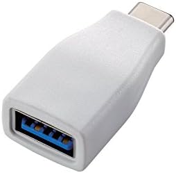 Мрежов адаптер ELECOM USB-C, C-A [Бял] USB3-AFCMADWH (внос от Япония)