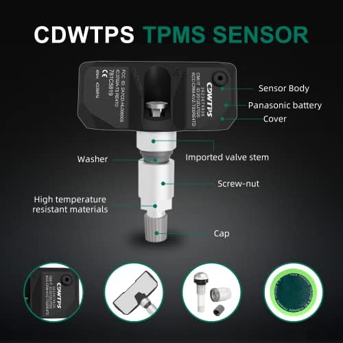 Сензор CDWTPS ГУМИТЕ, Система за контрол на налягането в гумите 433 Mhz за BMW|Mini|Aston Martin|Rolles Royce Заменя 36236798726.36236771034.36236781847