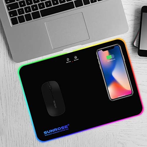 Геймърска подложка за мишка CHONCHOW RGB Aurora със световыми ефекти с подсветка - Голям твърд геймърска подложка за мишка