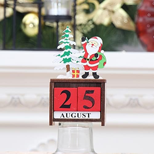 XIOS 2022 Коледни Дървени Орнаменти със собствените си ръце Календар за обратно броене Стария Снежен човек Коледна Украса Декорация на Подаръци