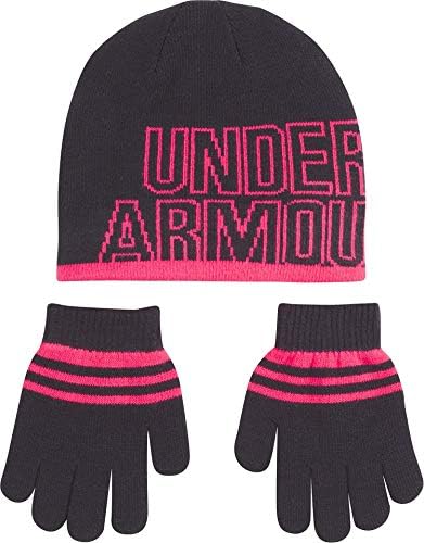 Комбинация Малка вязаной шапки и ръкавици за момичета Under Armour
