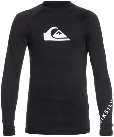 Младежка тениска за сърфиране Quiksilver Boys 'All Time с дълъг ръкав Rashguard Surf Shirt
