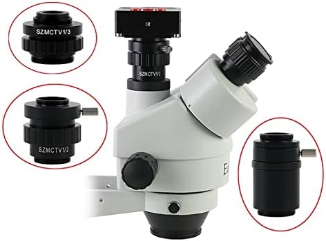 Аксесоари за микроскоп Адаптер Стереомикроскопа 0.3 X 0.5 X Допълнителен Обектив C Монтиране на Обектива за Тринокулярного микроскоп Лабораторни