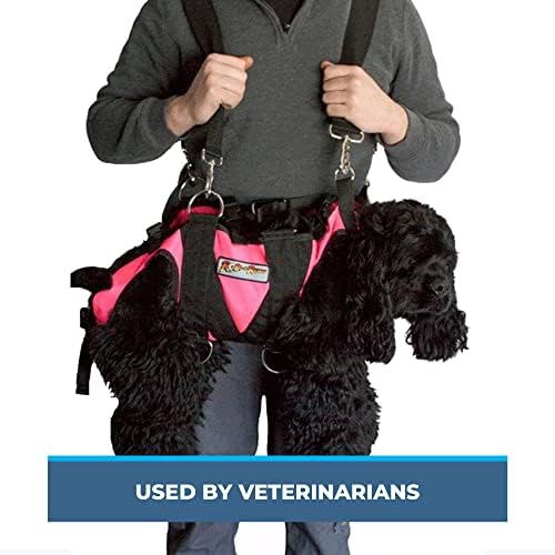 Шлейка за кучета Rock-N-SAR Rescue - От ултра силна износостойкого найлон Размери за малки и Големи кучета, Оранжева, Малка