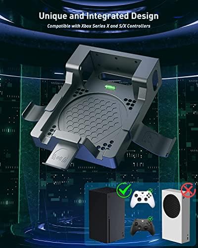 Комплект за стенен монтаж с охлаждащ вентилатор за Xbox X серия, Система за охлаждане на вентилатора Wielkac с регулируема скорост на