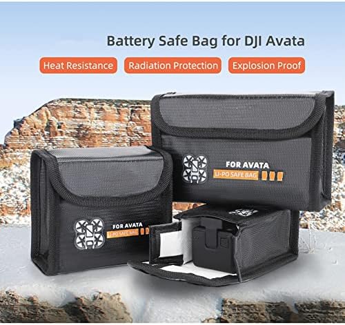 Защитен калъф Rummyluck огнеупорна взрывозащищенная безопасна чанта за съхранение, която е съвместима с DJI Avata