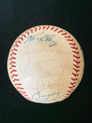 1979 ОТБОР Ню Йорк Янкис е ПОДПИСАН Официален ДОГОВОР С AL Baseball 25 sigs w/Б. Мартин ДЖСА - Бейзболни топки с Автографи