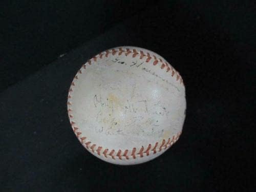 (25) 1944 Отборът на Ню Йорк Джайентс - Бейзболен автограф с автограф Auto PSA/DNA AG53946 - Бейзболни топки с автографи