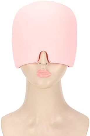 Студен Компрес Обвивка на Главата, ANGGREK Еластично ледено студена Обвивка на Главата Гелевое Обвивка на Скалпа Облекчава Мигрена